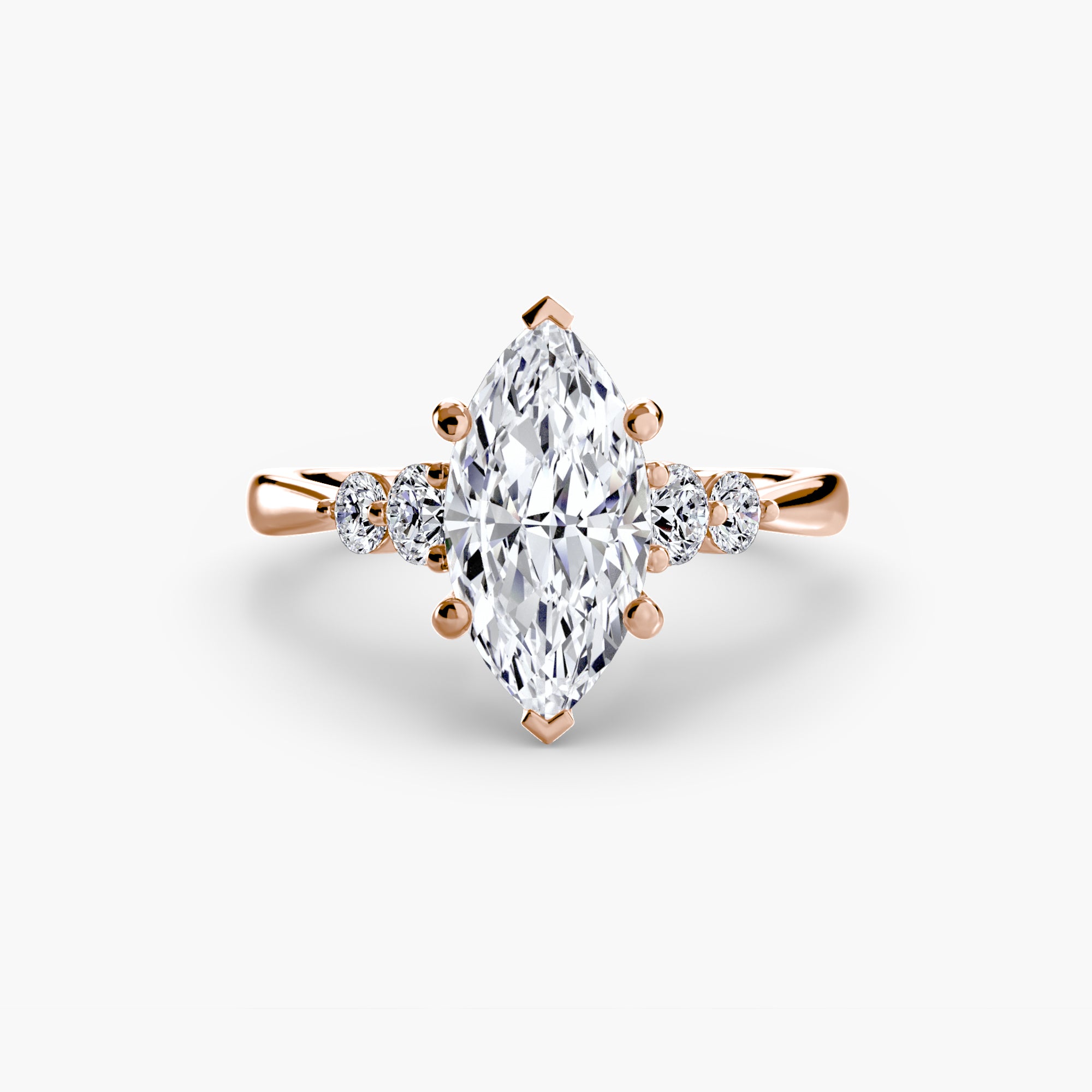 Solitaire with Shoulder Accents 2 - VYKA Diamonds