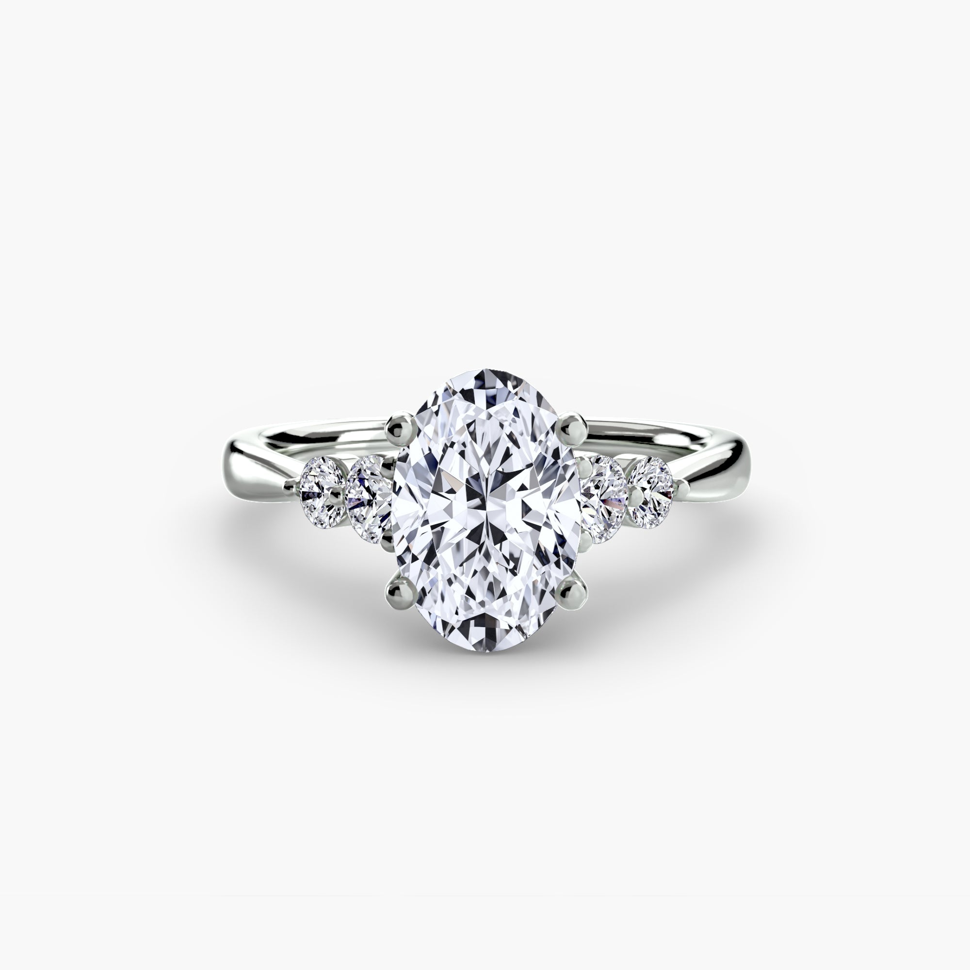 Solitaire with Shoulder Accents 2 - VYKA Diamonds
