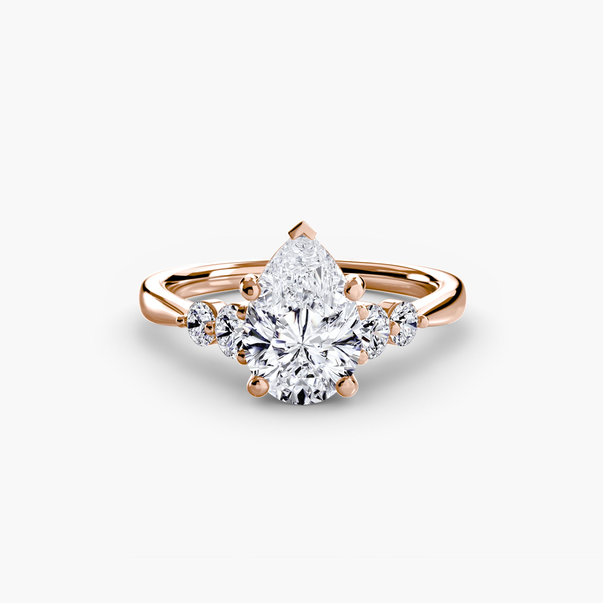 Solitaire with Shoulder Accents 2 - VYKA Diamonds