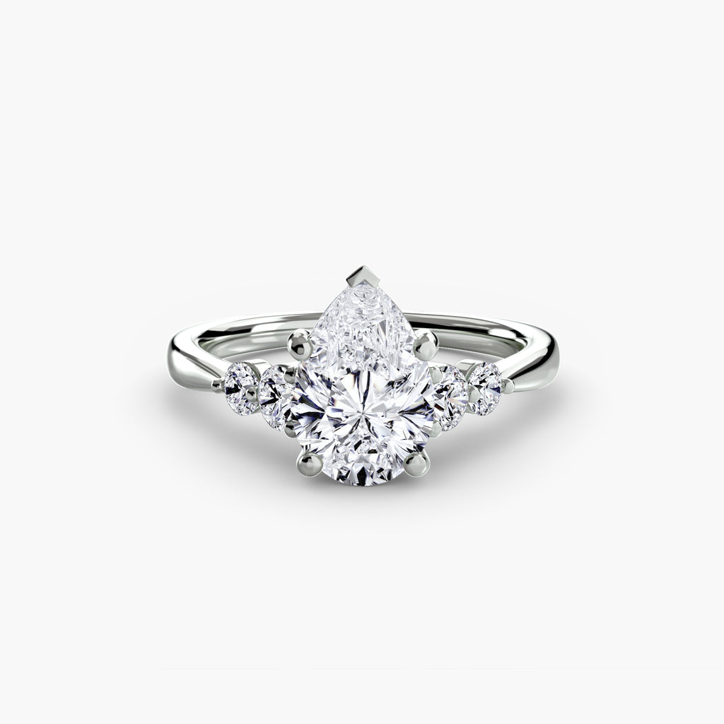 Solitaire with Shoulder Accents 2 - VYKA Diamonds