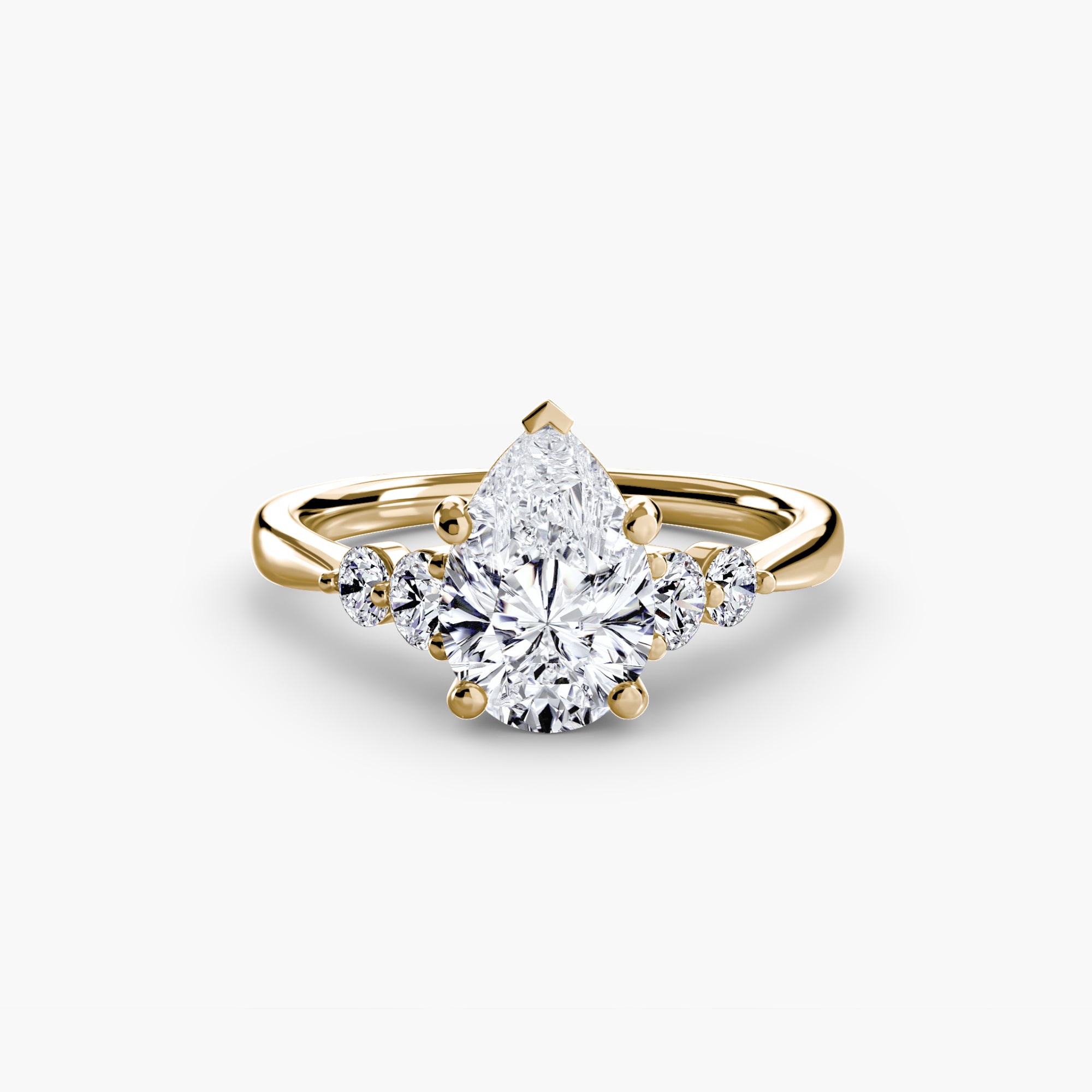 Solitaire with Shoulder Accents 2 - VYKA Diamonds