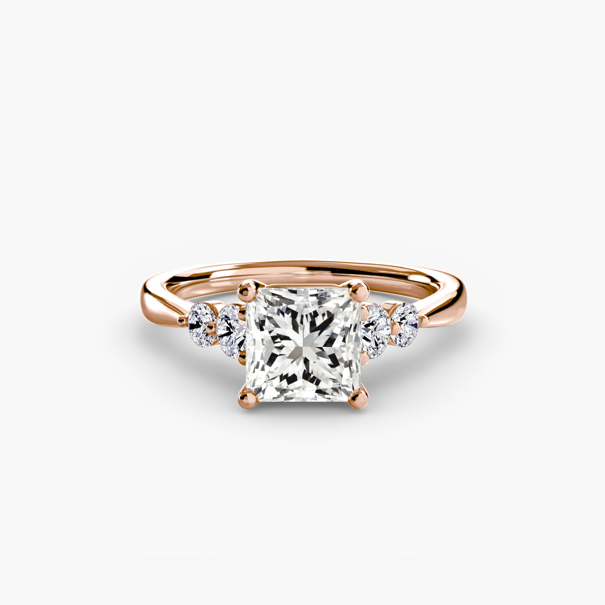 Solitaire with Shoulder Accents 2 - VYKA Diamonds