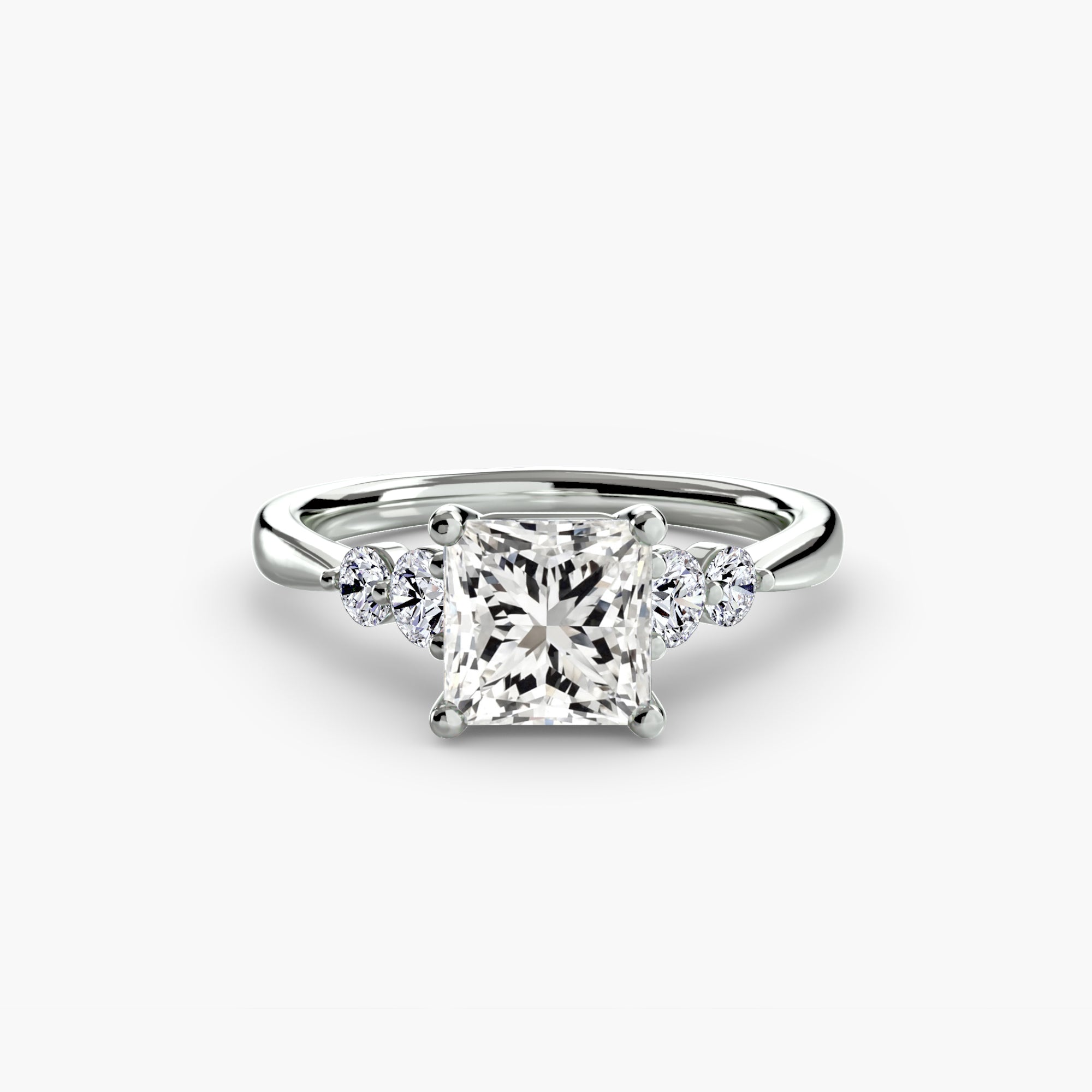 Solitaire with Shoulder Accents 2 - VYKA Diamonds