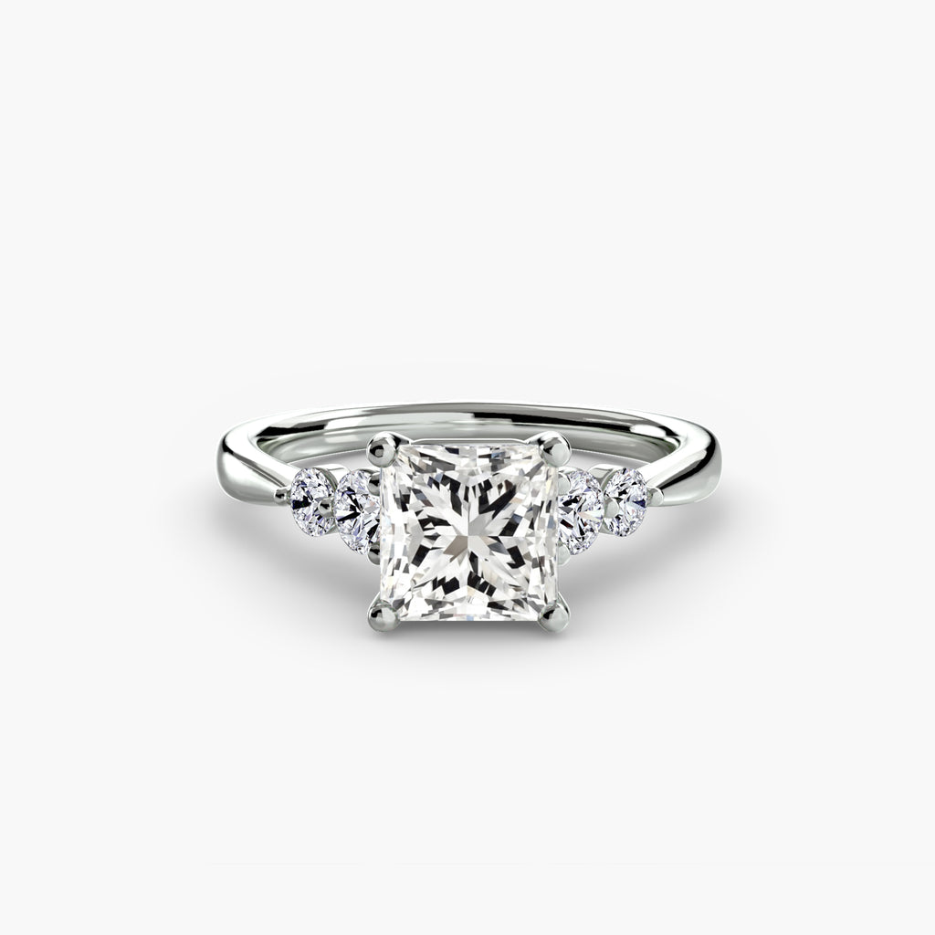 Solitaire with Shoulder Accents 2 - VYKA Diamonds