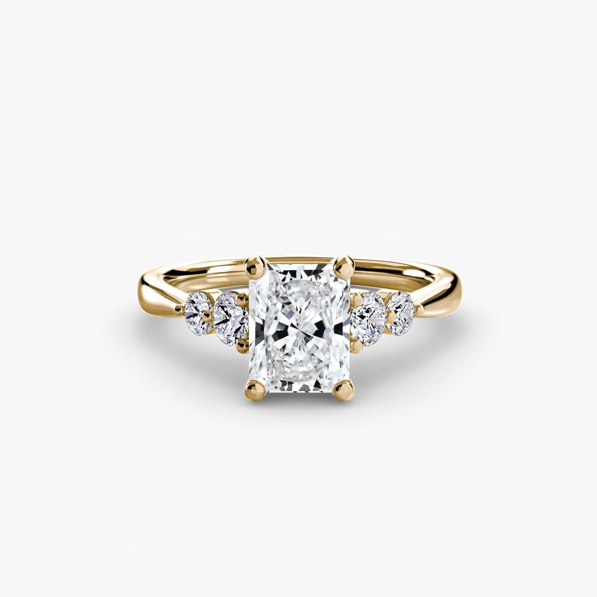 Solitaire with Shoulder Accents 2 - VYKA Diamonds