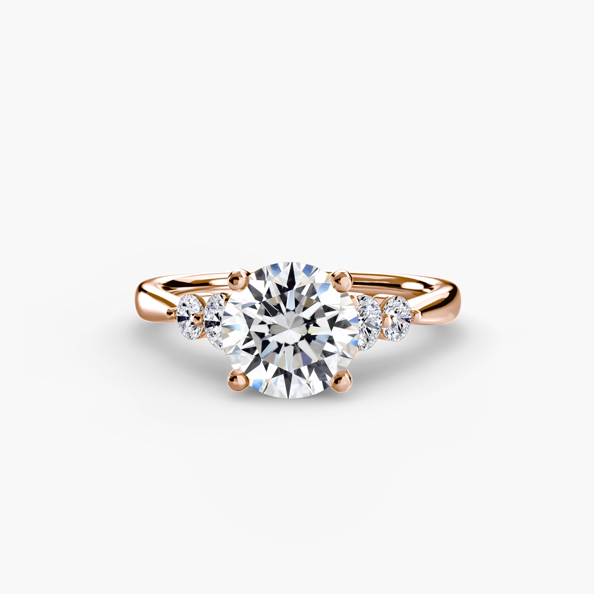 Solitaire with Shoulder Accents 2 - VYKA Diamonds