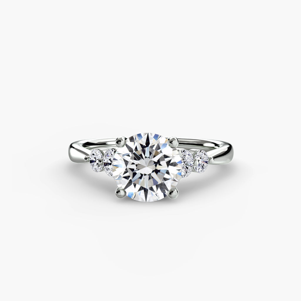 Solitaire with Shoulder Accents 2 - VYKA Diamonds