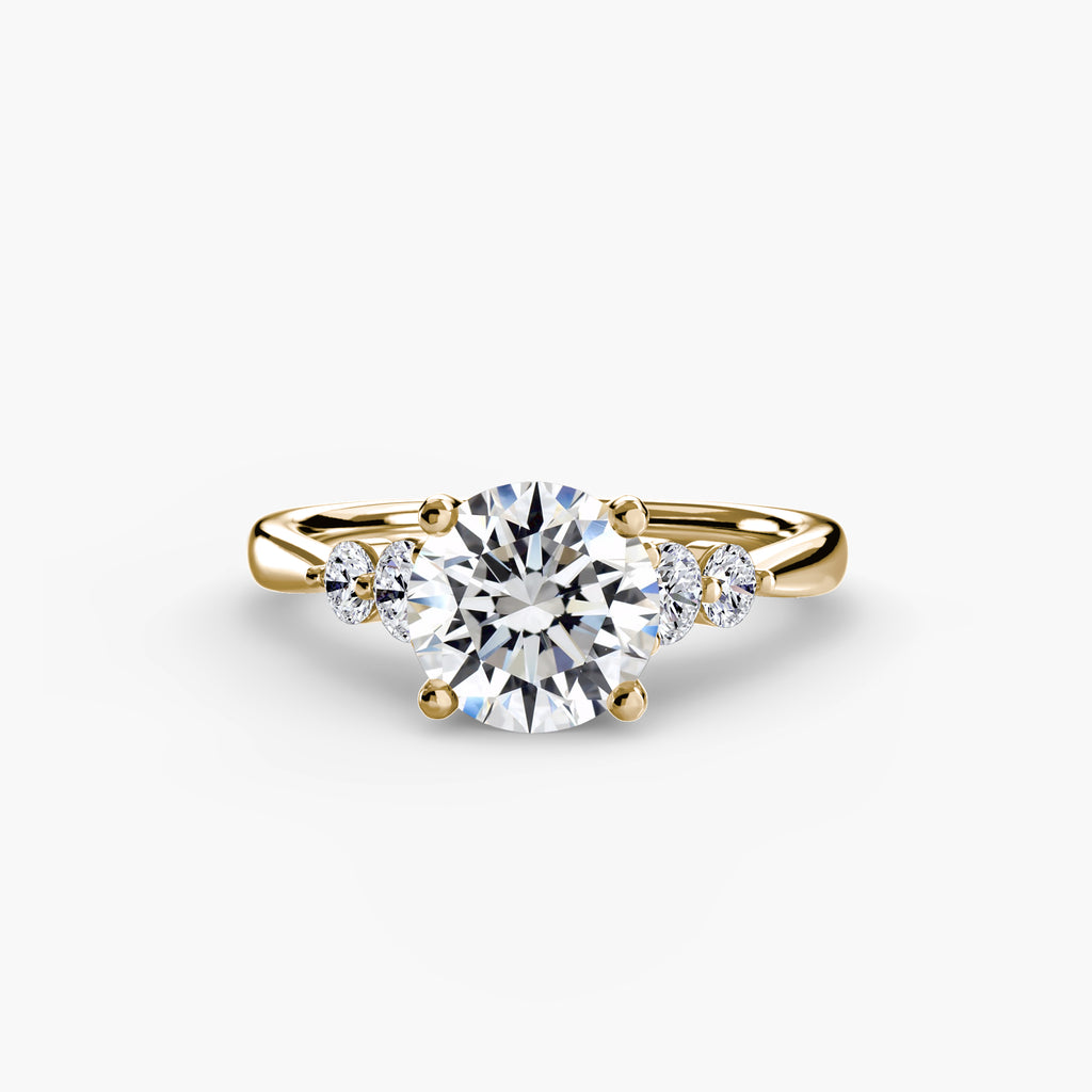 Solitaire with Shoulder Accents 2 - VYKA Diamonds