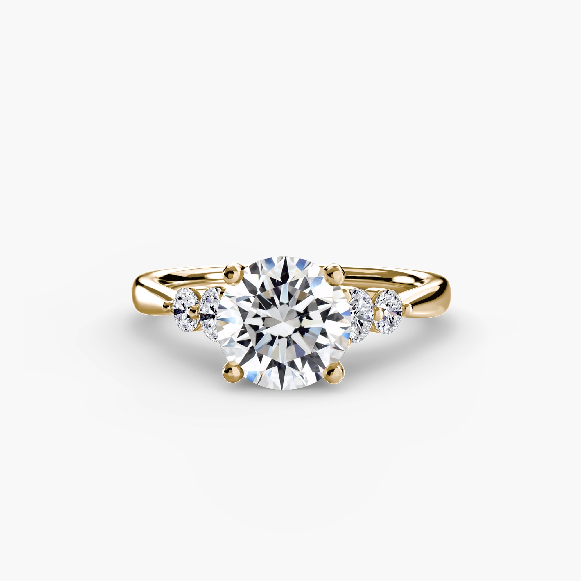 Solitaire with Shoulder Accents 2 - VYKA Diamonds