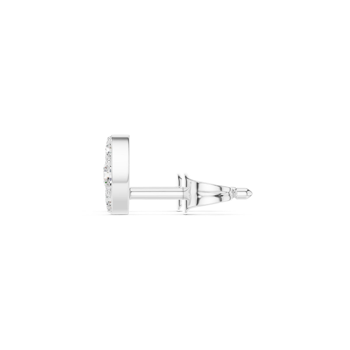 Twin Leaf Diamond Stud Earrings