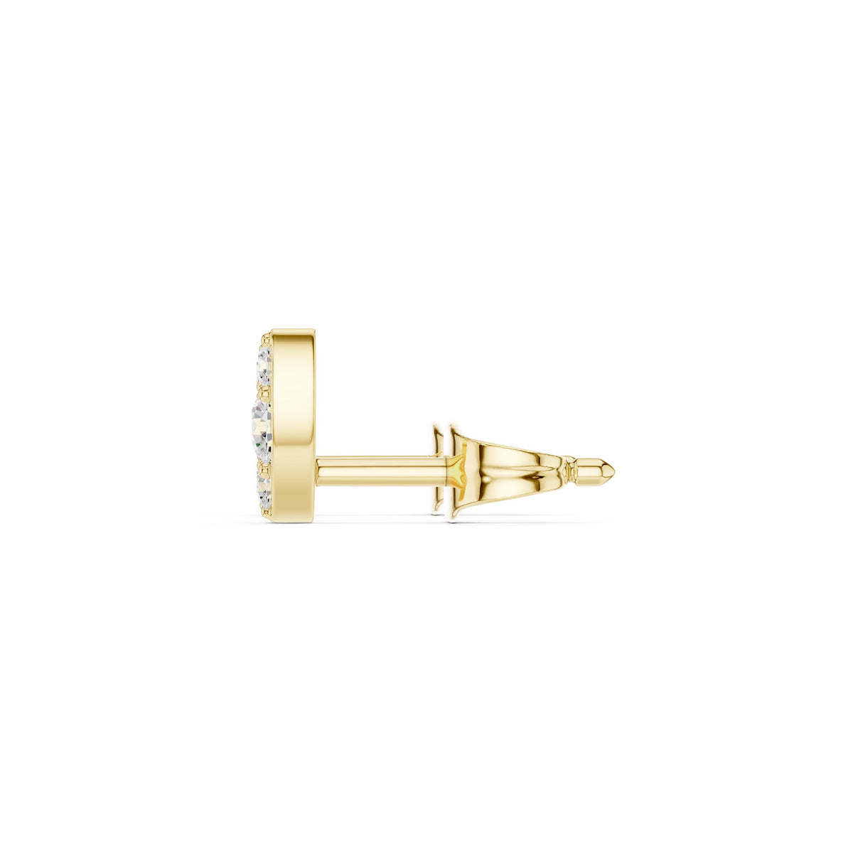 Twin Leaf Diamond Stud Earrings