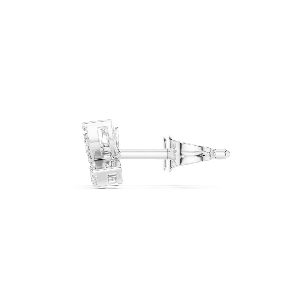 Butterfly Pave Diamond Stud Earrings