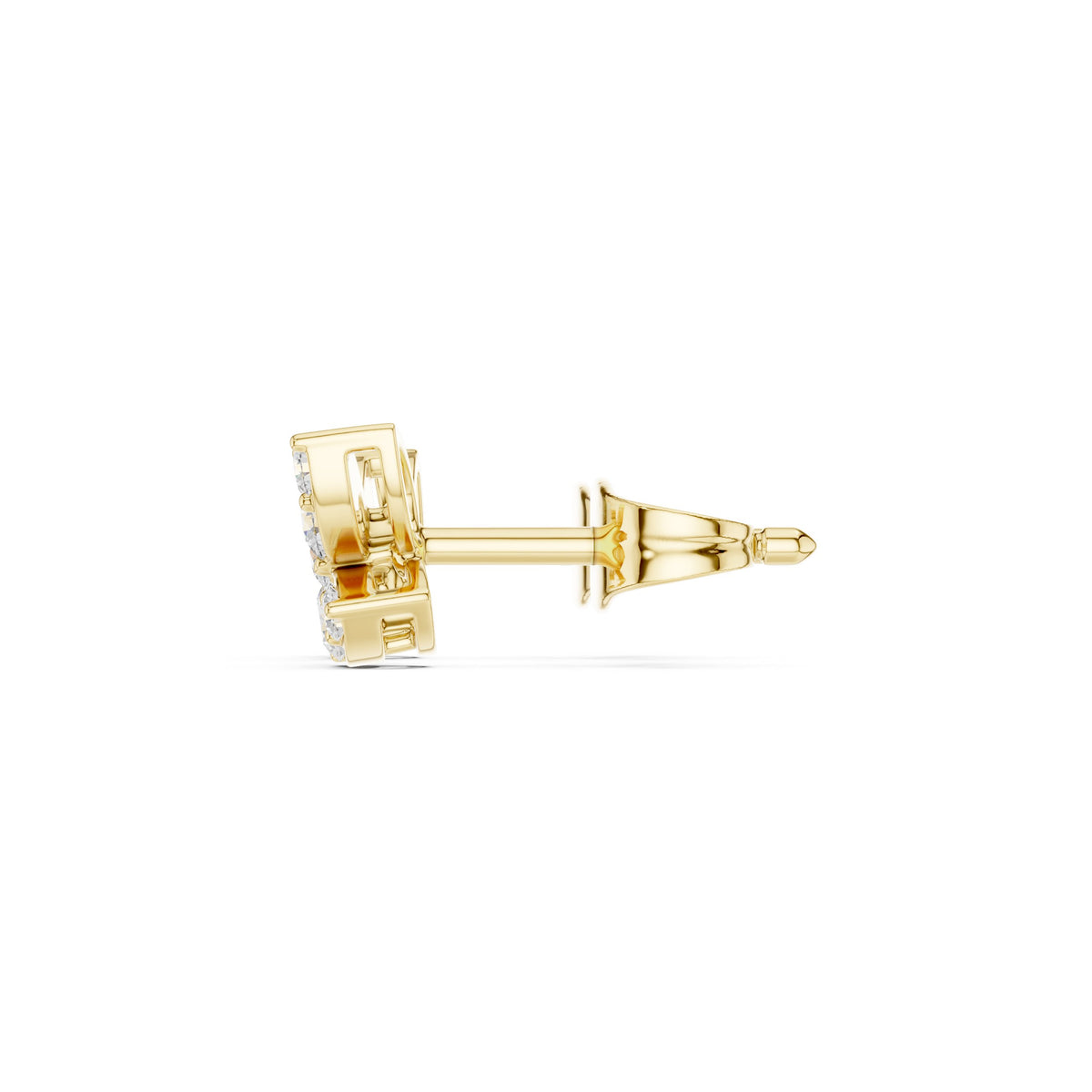 Butterfly Pave Diamond Stud Earrings