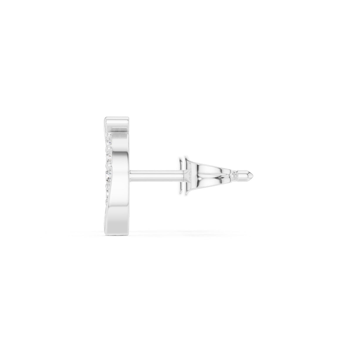 Marquise Shape Pave Diamond Stud Earrings