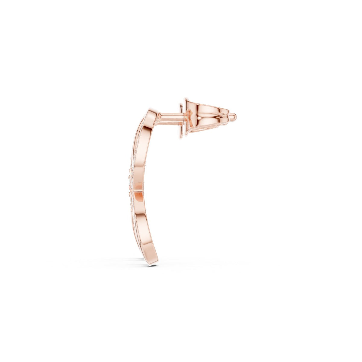 Infinity Pave Diamond Drop Stud Earrings