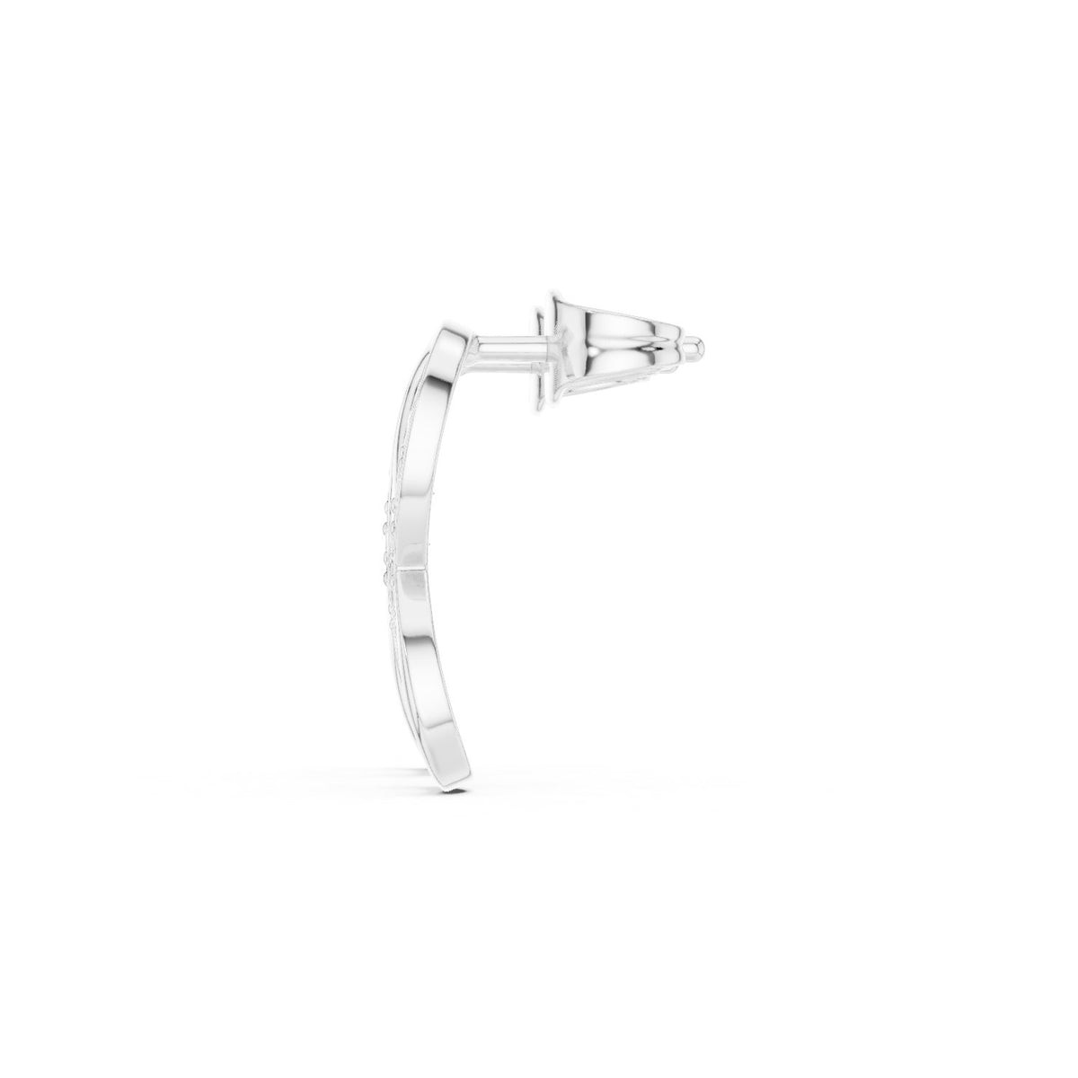 Infinity Pave Diamond Drop Stud Earrings