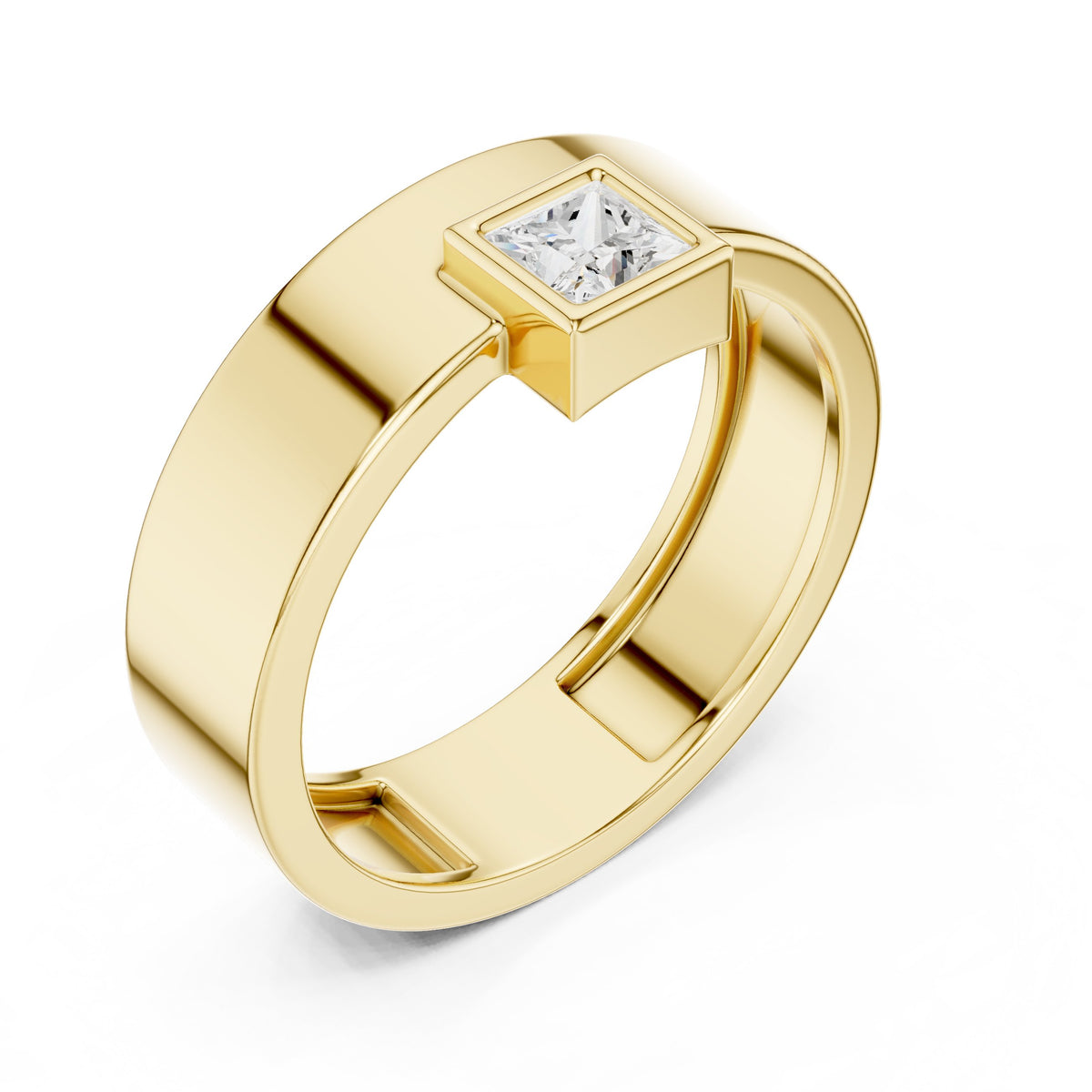 Princess Diamond Bezel Men's Band