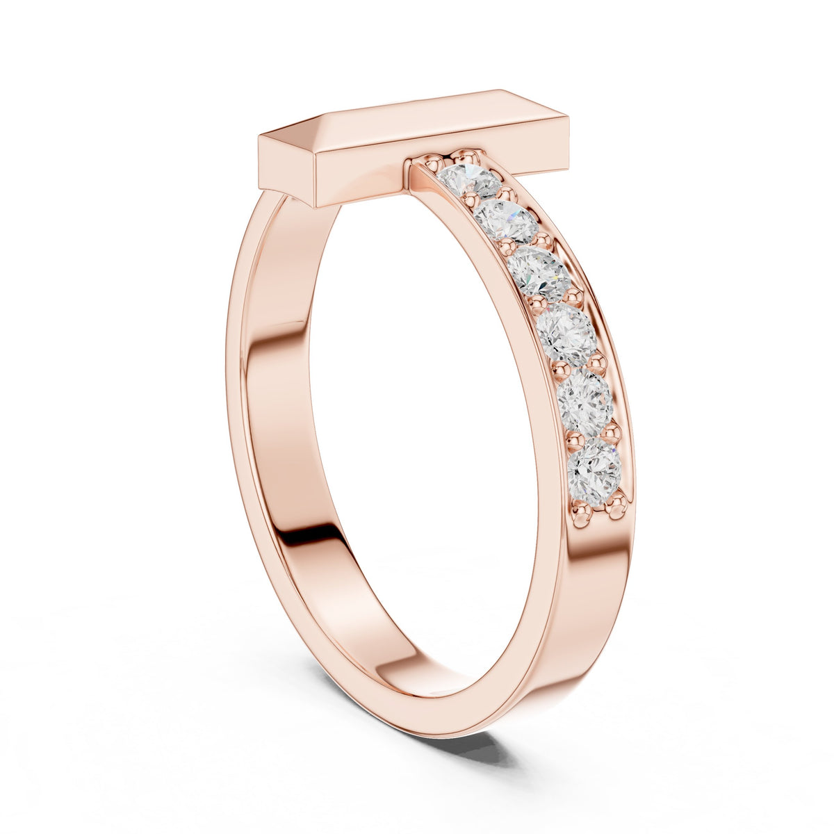 T-Bar Pavé Diamond Band