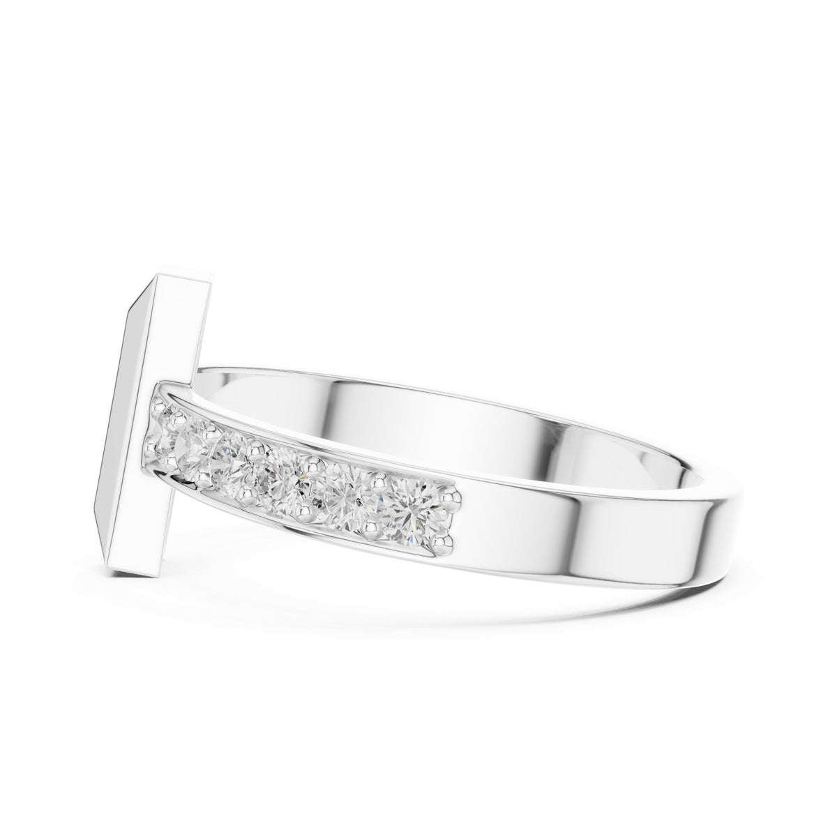 T-Bar Pavé Diamond Band
