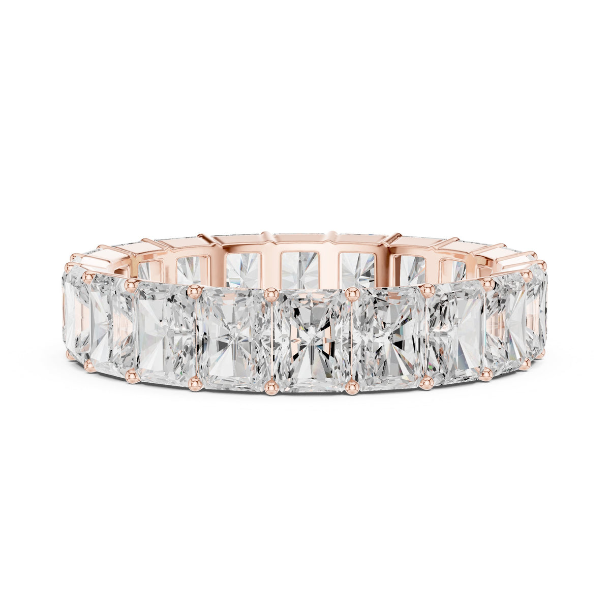 Radiant Cut Diamond Eternity Band