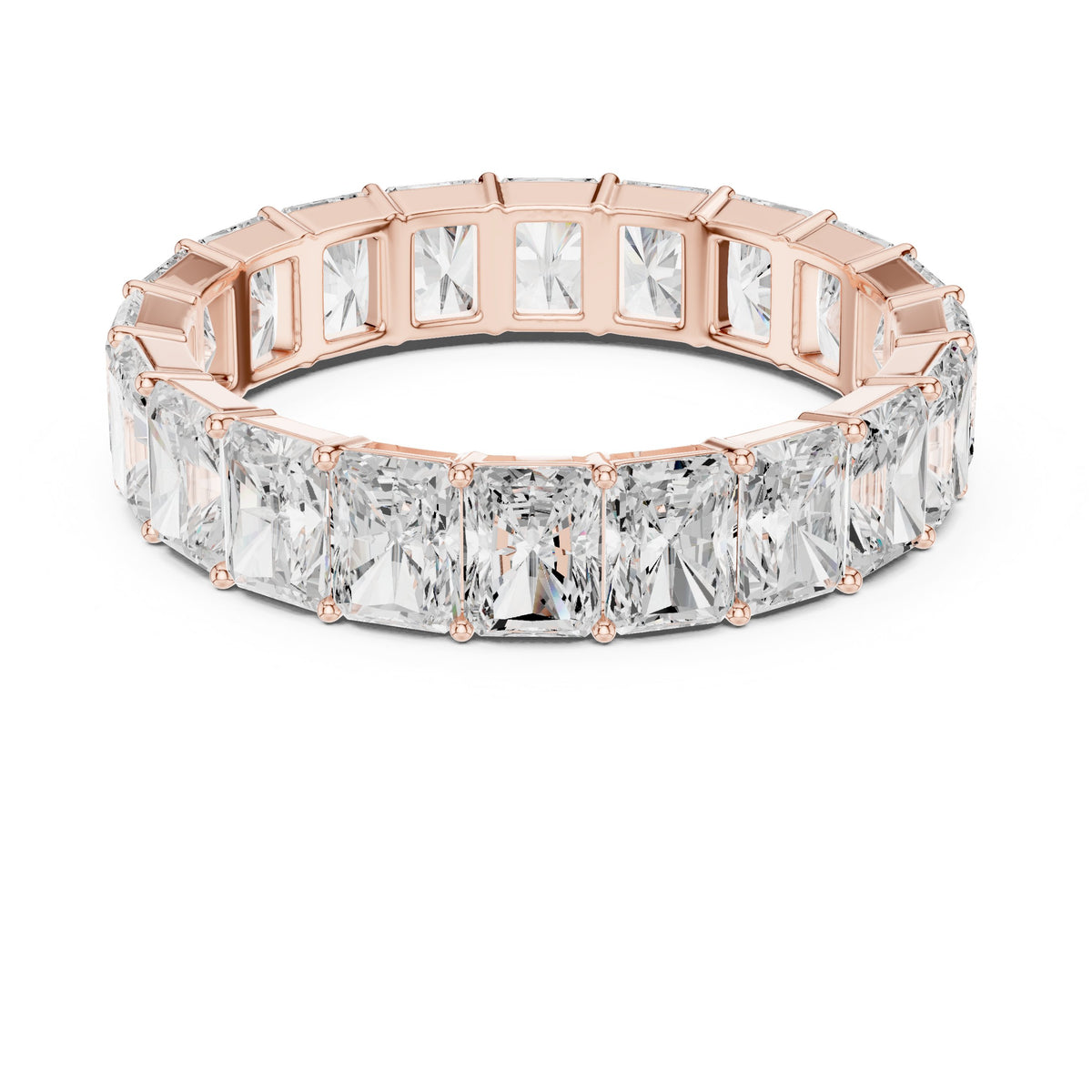 Radiant Cut Diamond Eternity Band