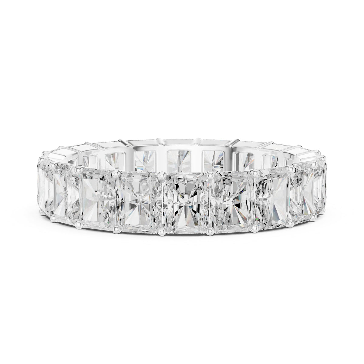Radiant Cut Diamond Eternity Band