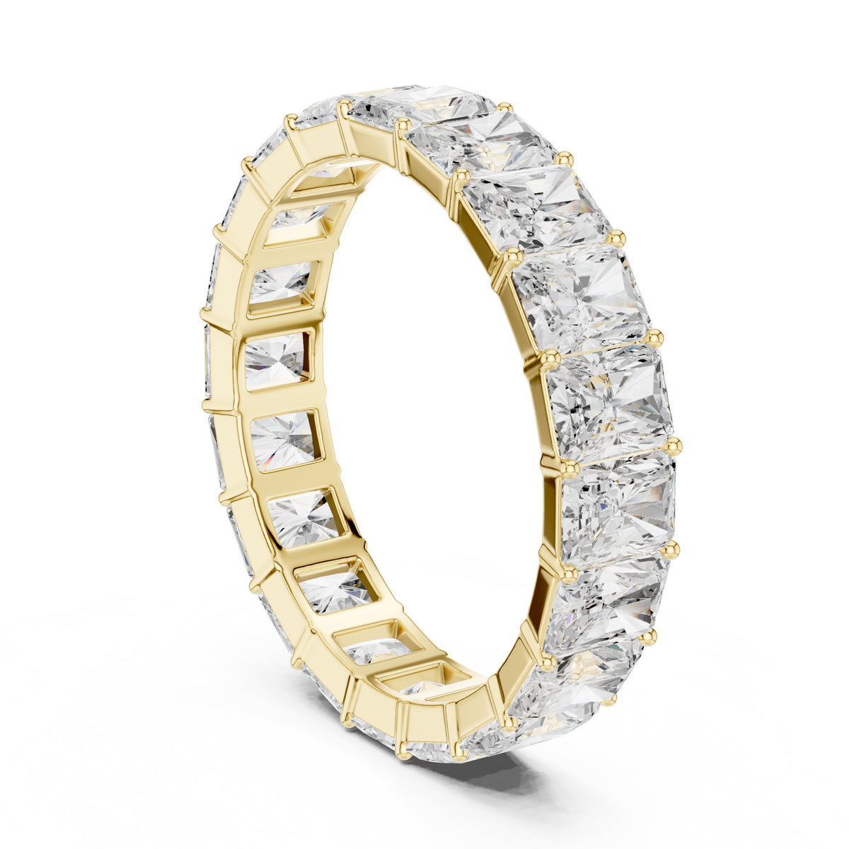 Radiant Cut Diamond Eternity Band