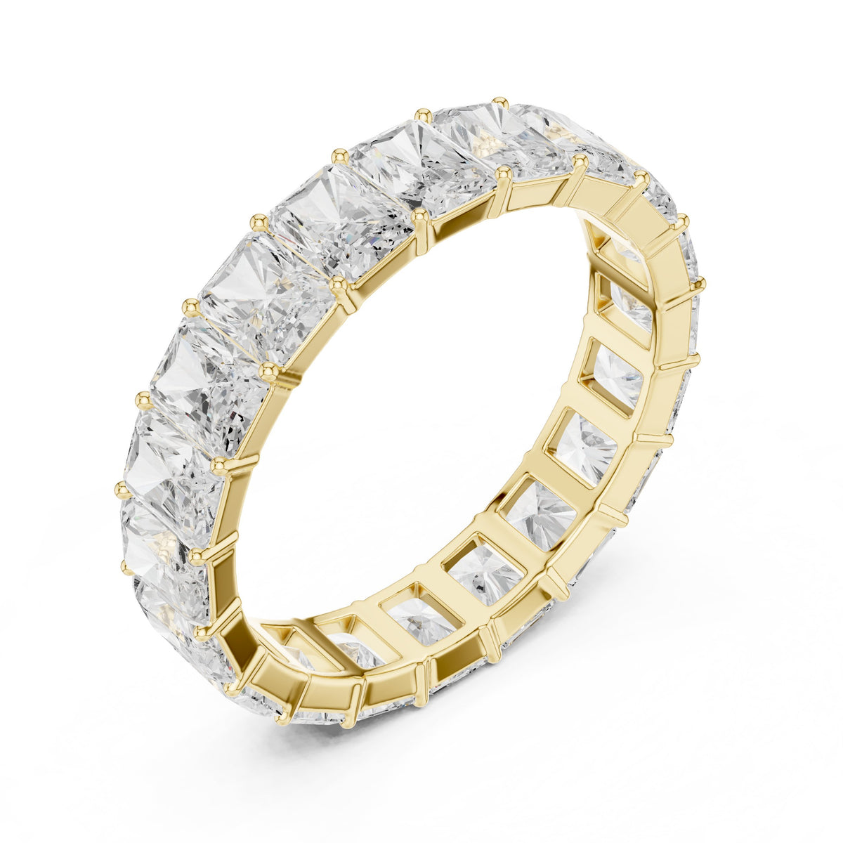 Radiant Cut Diamond Eternity Band