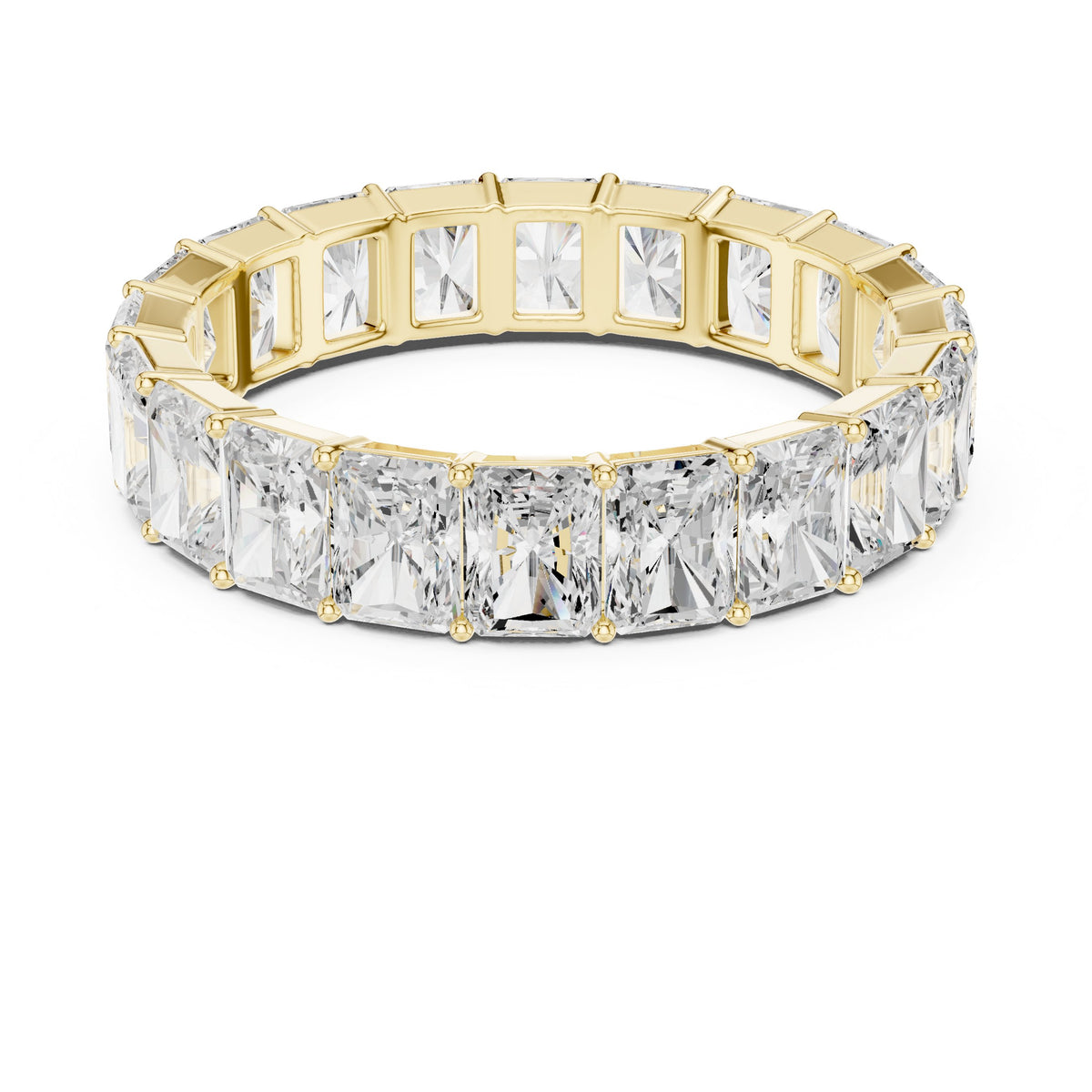 Radiant Cut Diamond Eternity Band