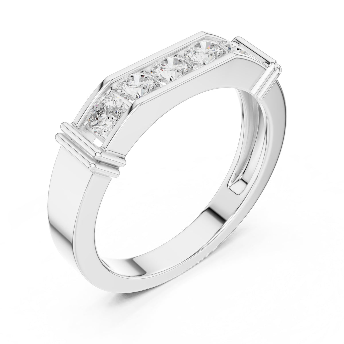 Five Stone Men's Diamond Band
