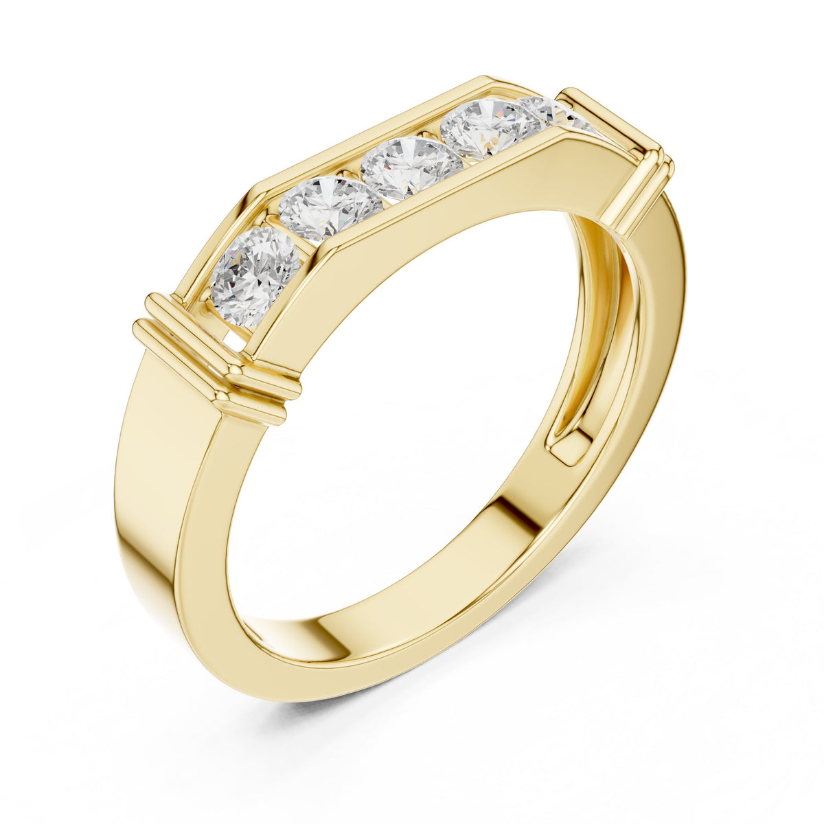 Five Stone Men's Diamond Band