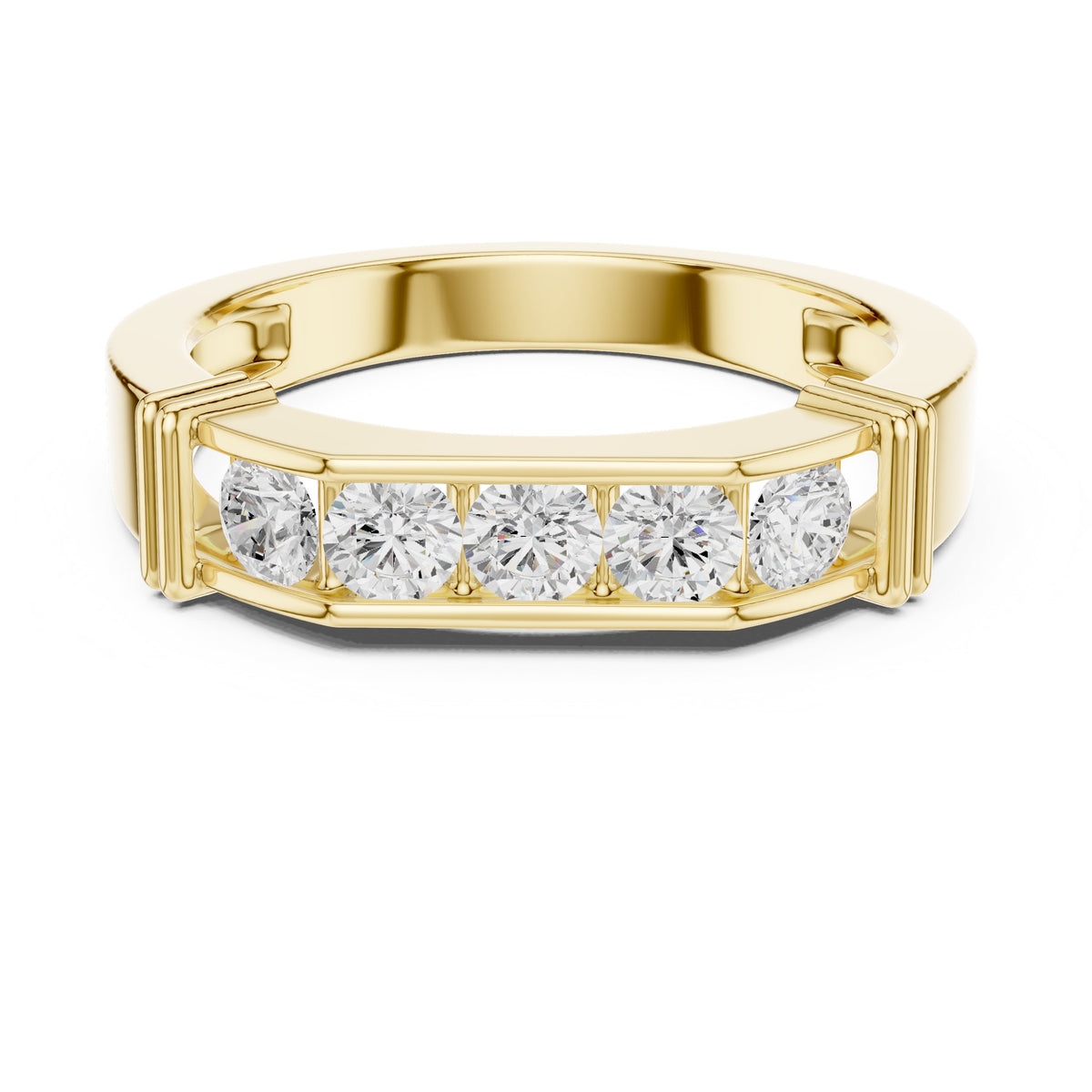 Five Stone Men's Diamond Band