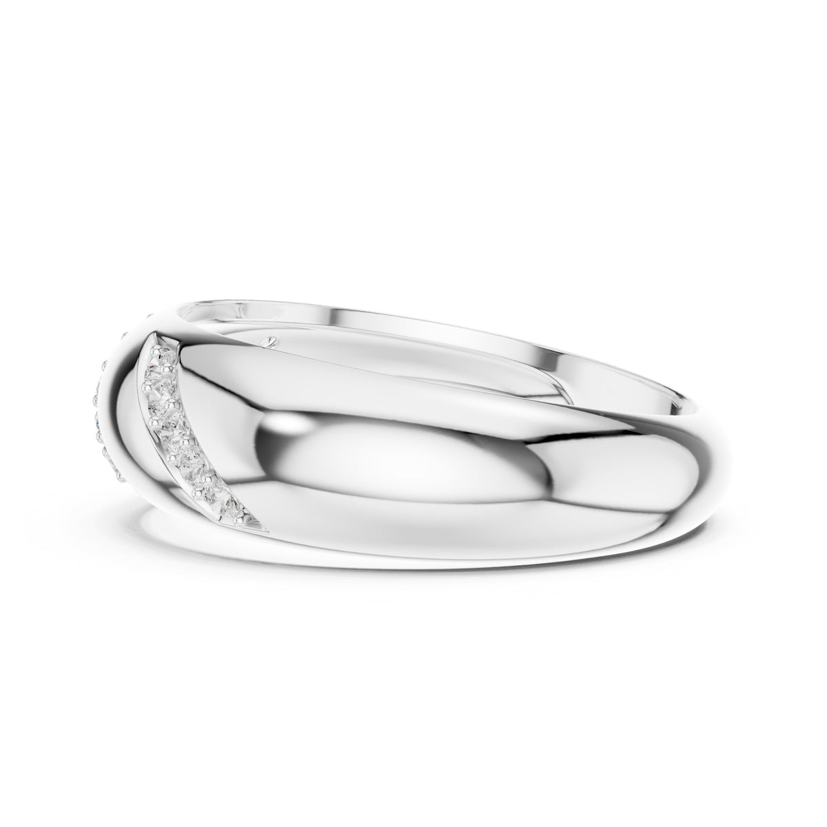 Diagonal Diamond Dome Band