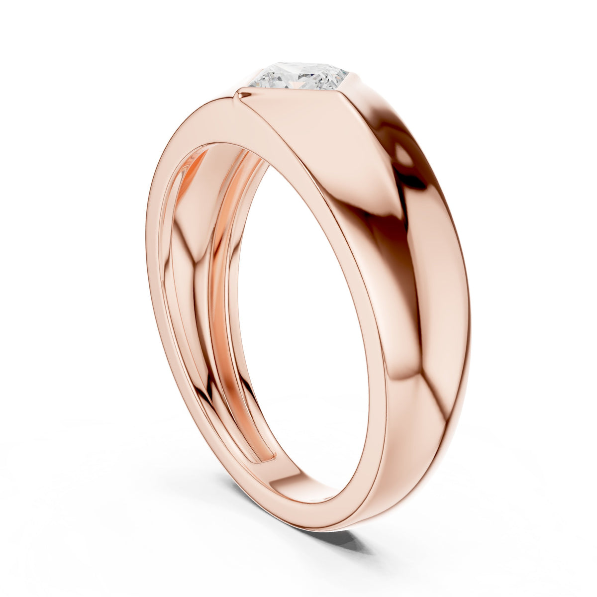 Kite Set Princess Diamond Men's Ring