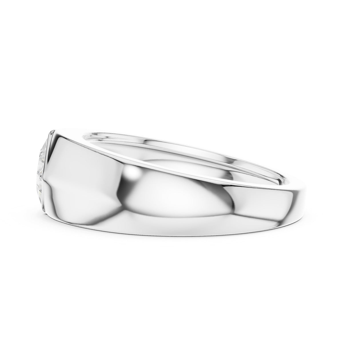 Kite Set Princess Diamond Men's Ring