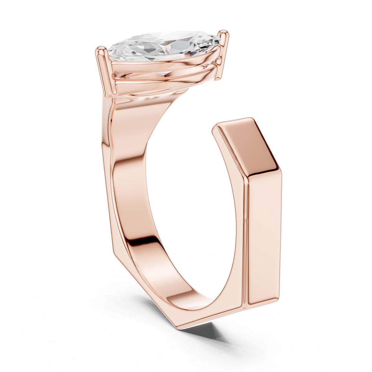 Open Marquise Diamond Ring