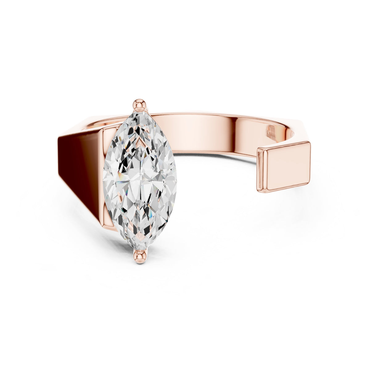 Open Marquise Diamond Ring