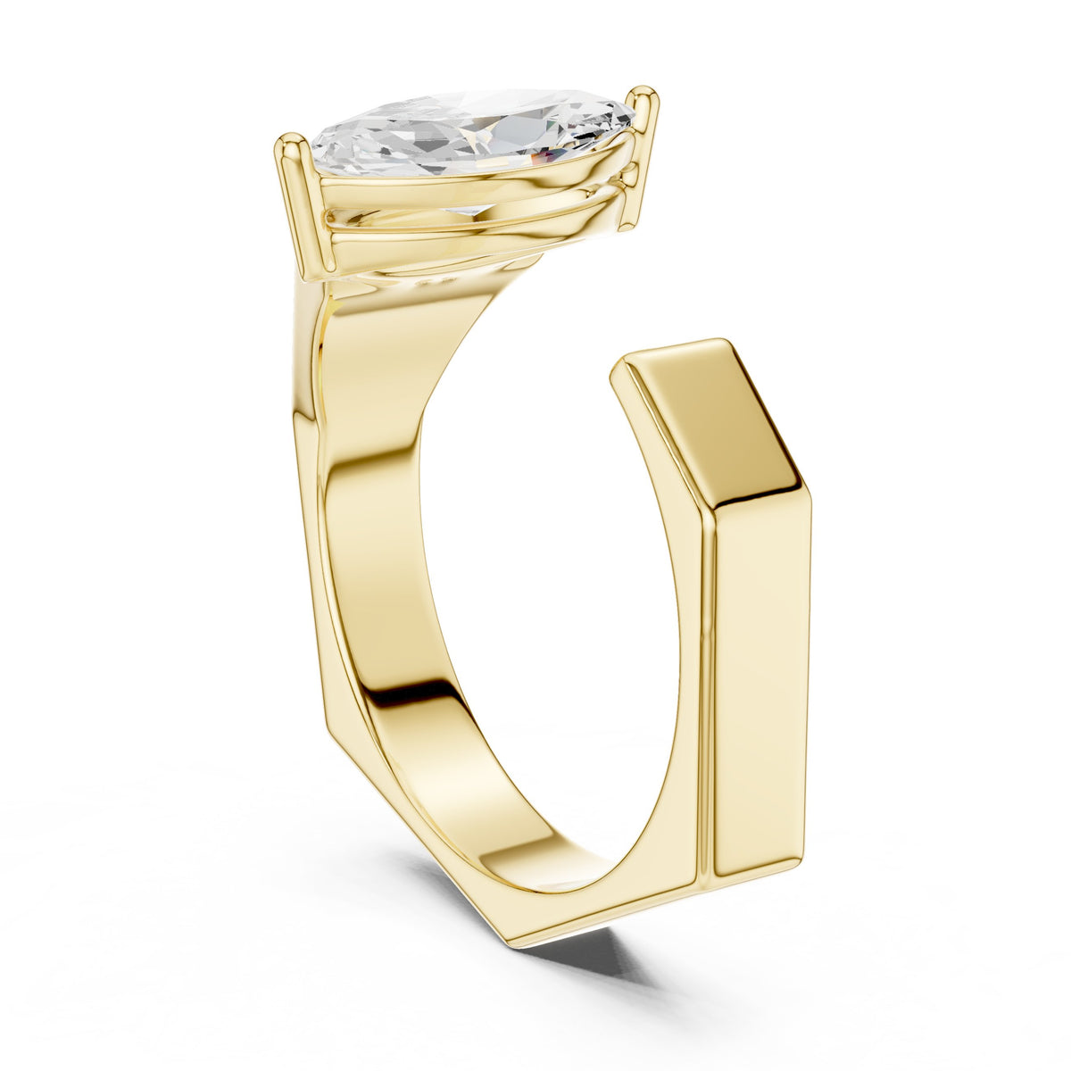 Open Marquise Diamond Ring