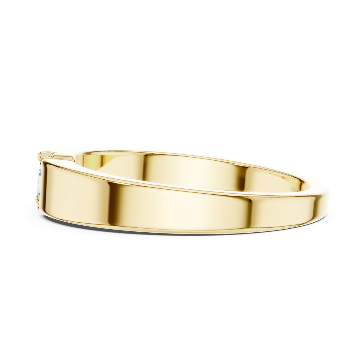 Tension Set Round Diamond Band