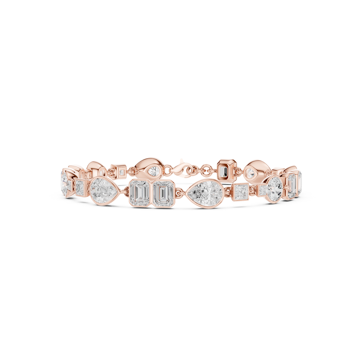 Mixed Cut Bezel Diamond Bracelet