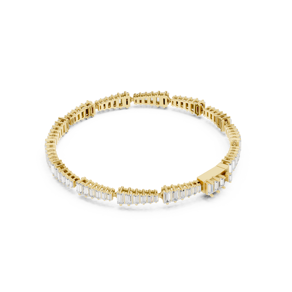 Graduated Baguette Diamond Tennis Bracelet