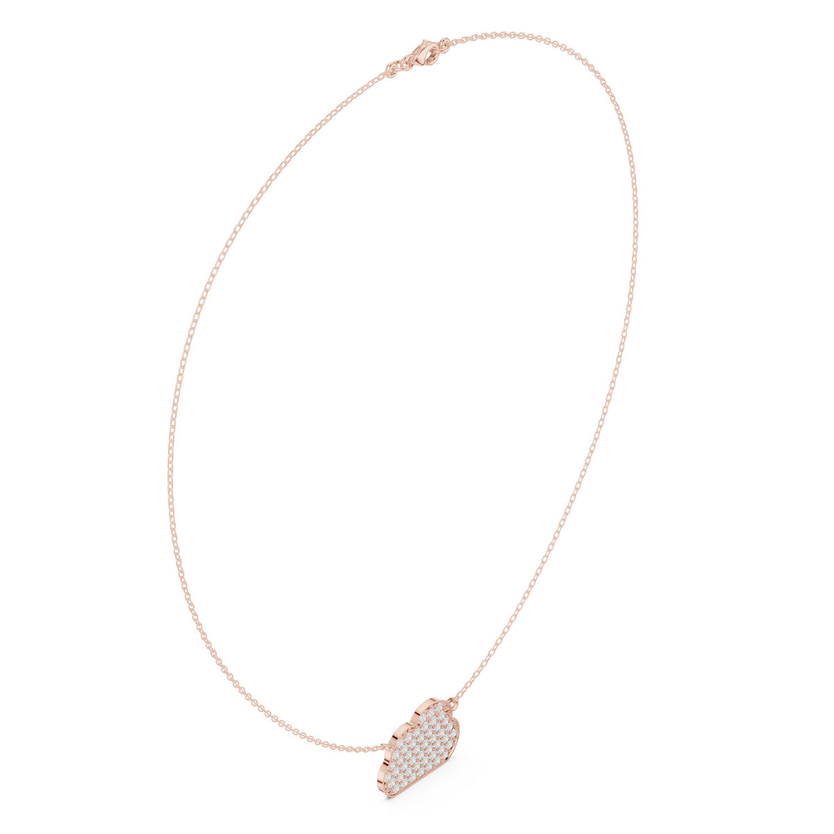 Pave Cloud Diamond Necklace
