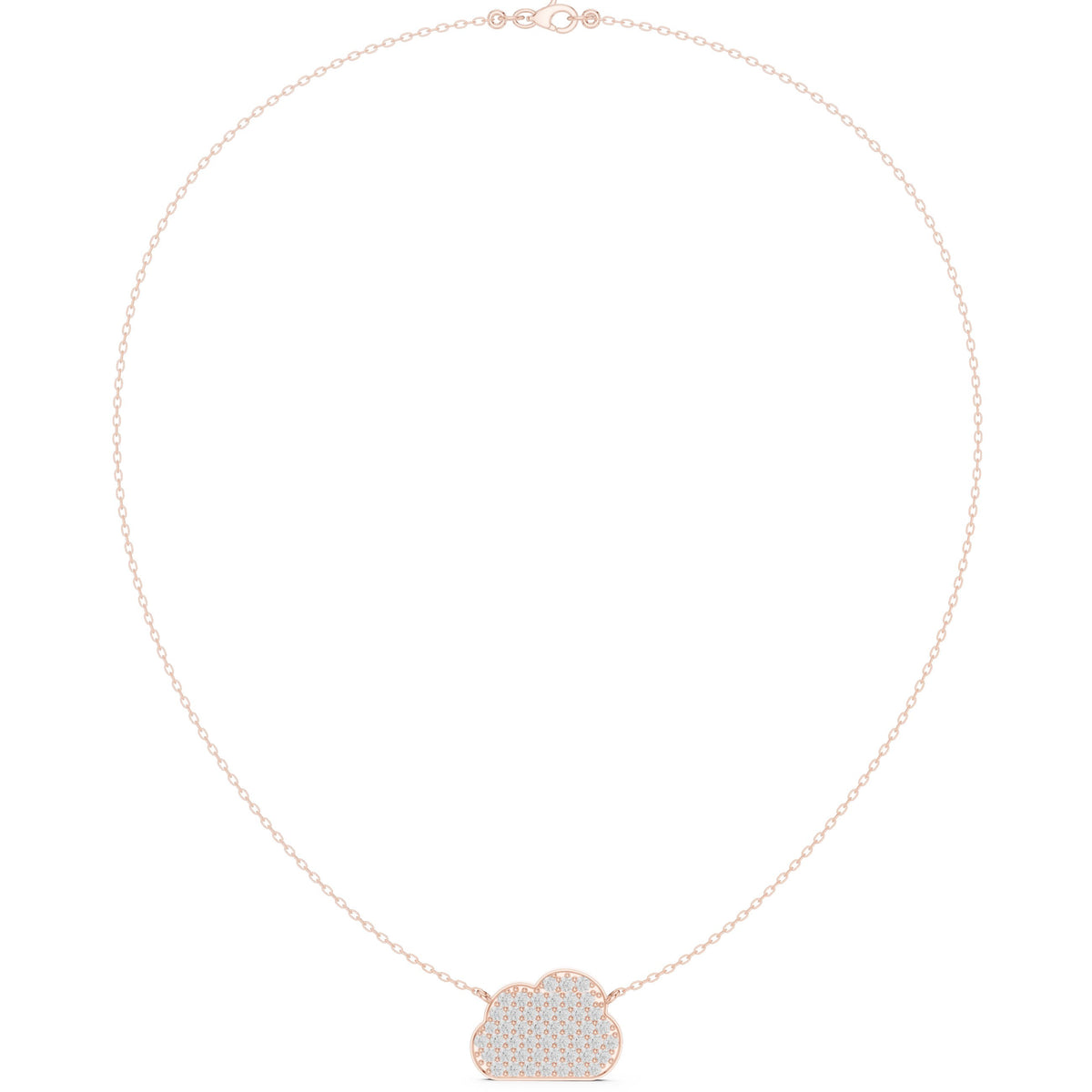 Pave Cloud Diamond Necklace