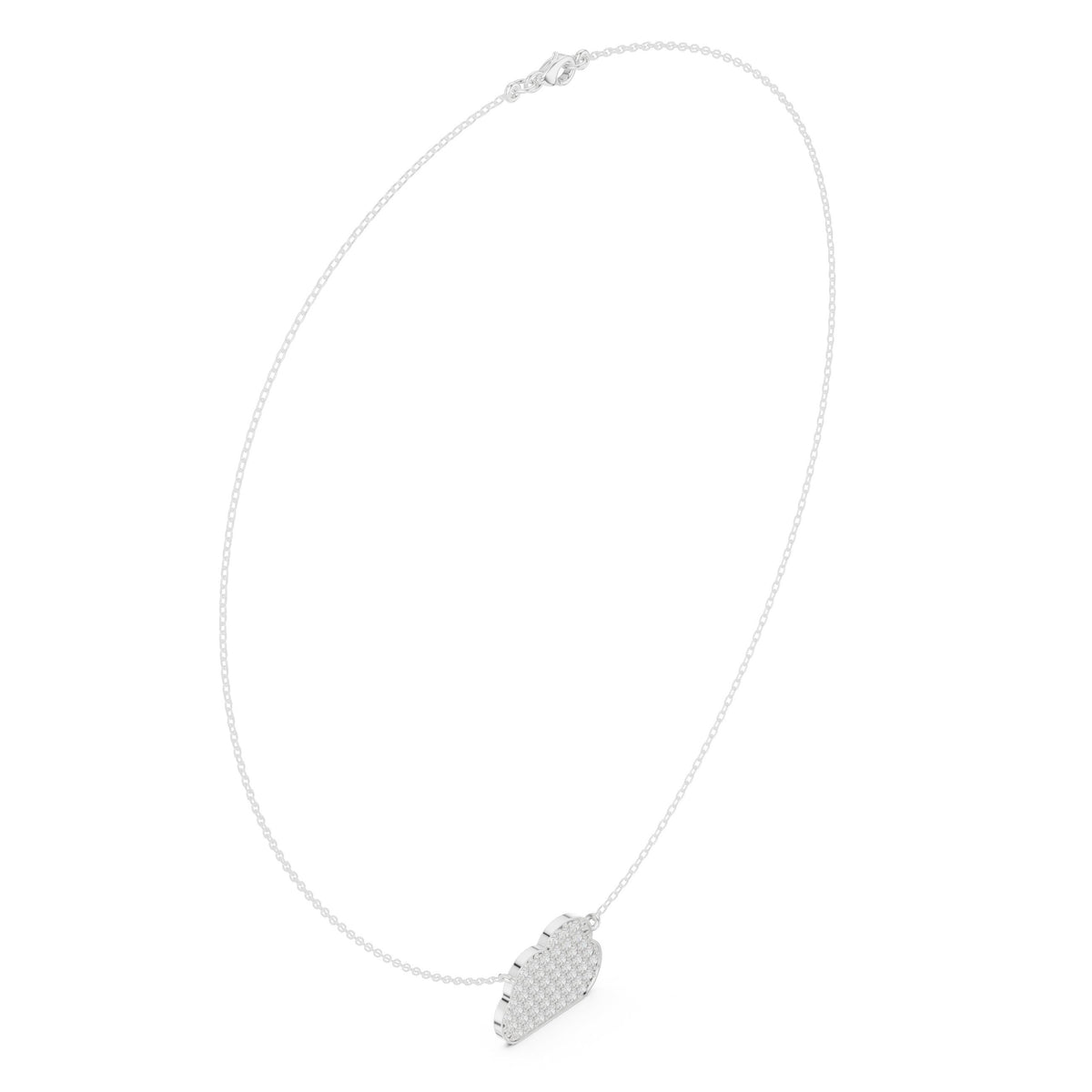 Pave Cloud Diamond Necklace