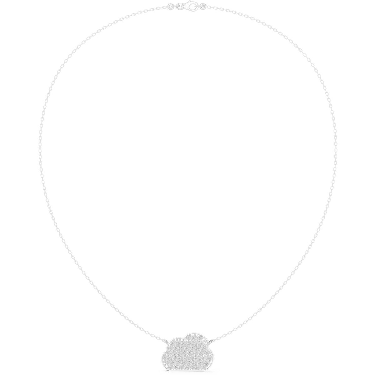Pave Cloud Diamond Necklace