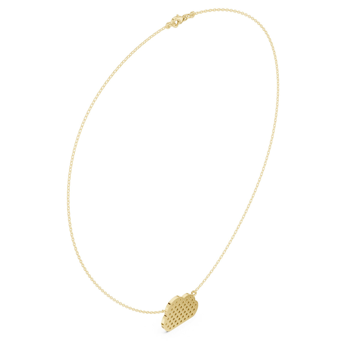 Pave Cloud Diamond Necklace