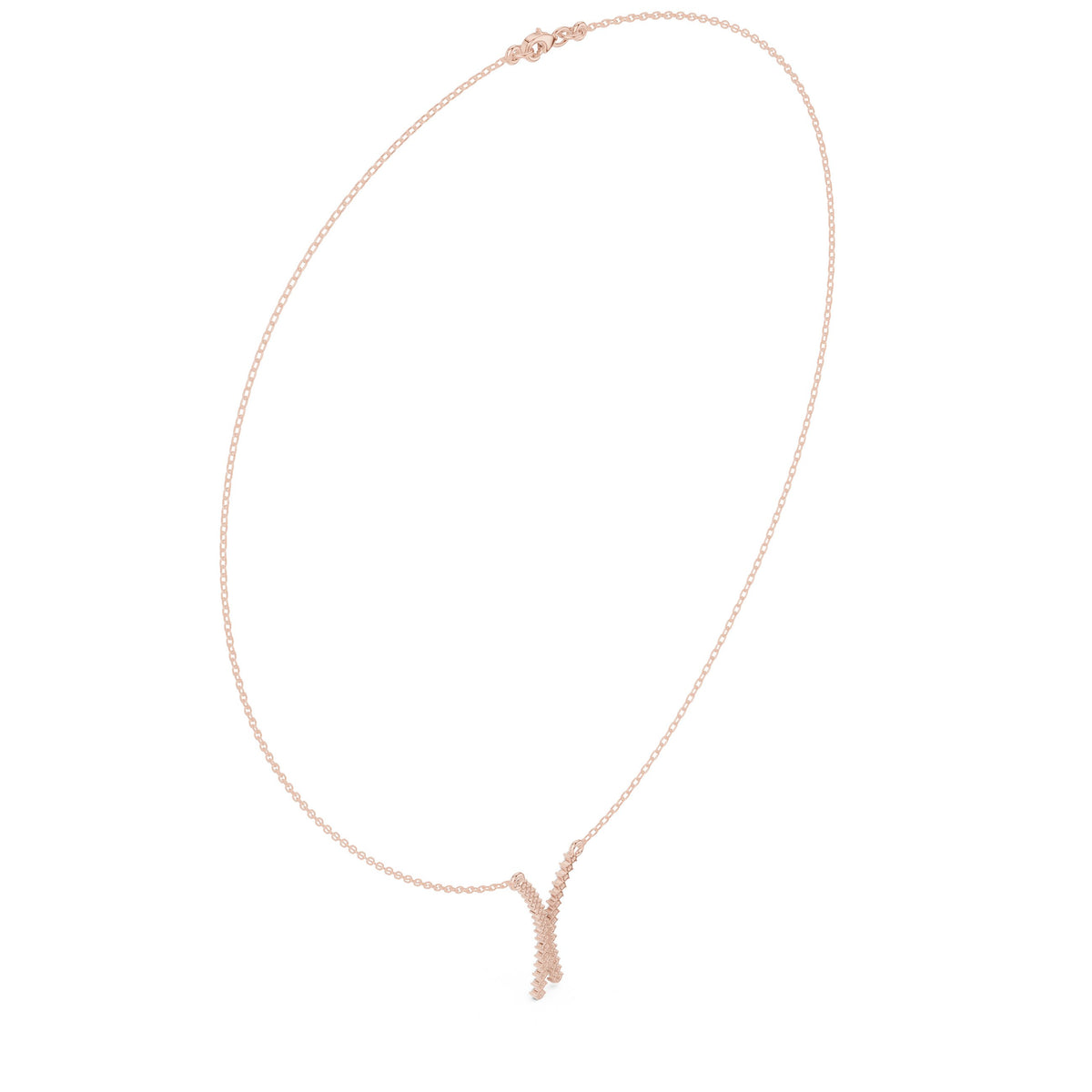 Pave Crossover Y-Drop Diamond Necklace