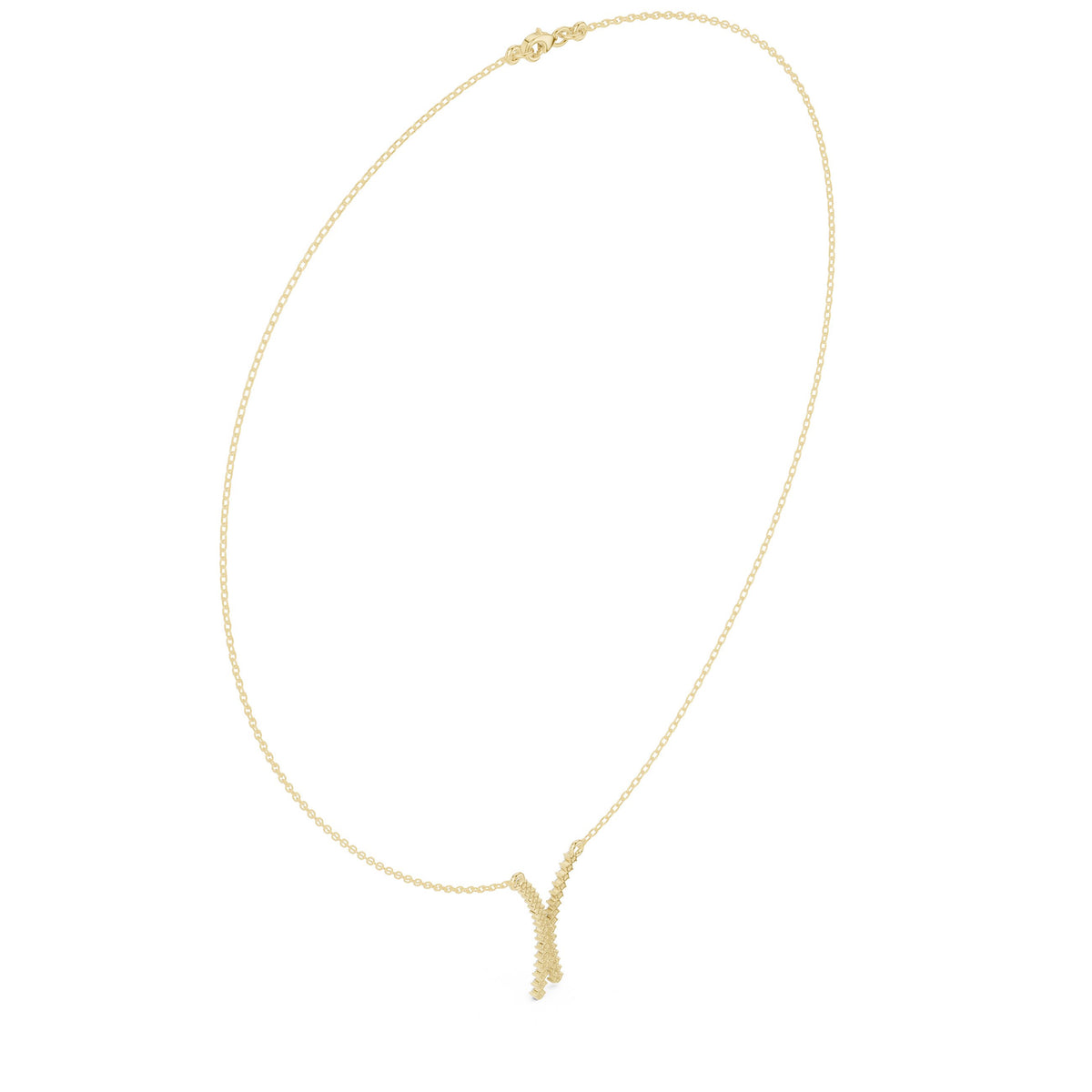 Pave Crossover Y-Drop Diamond Necklace