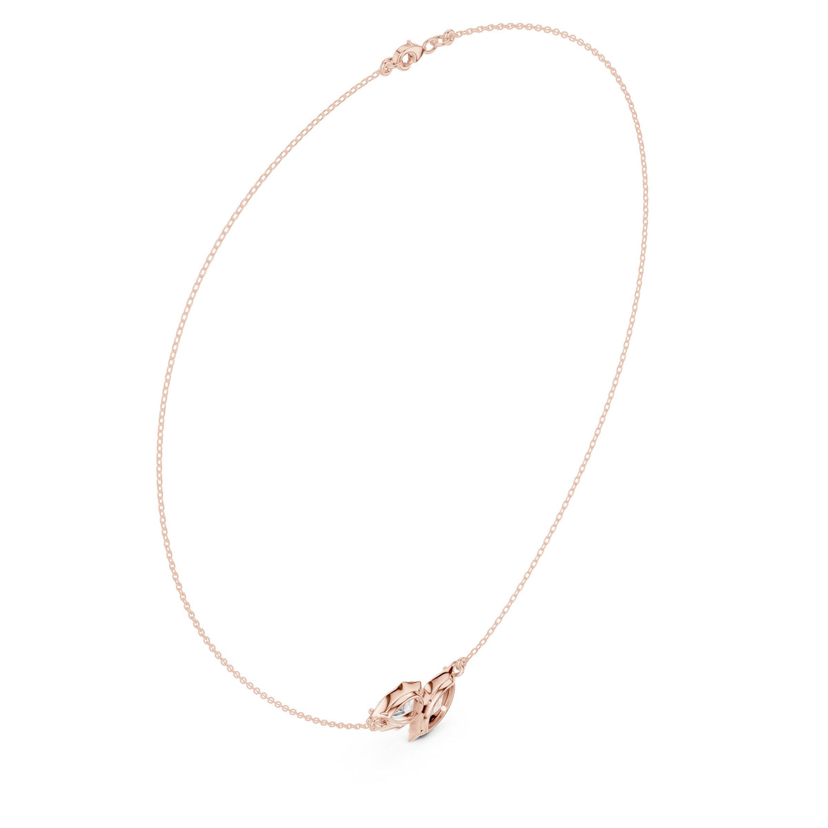 Double Pear Toi-et-Moi Diamond Necklace