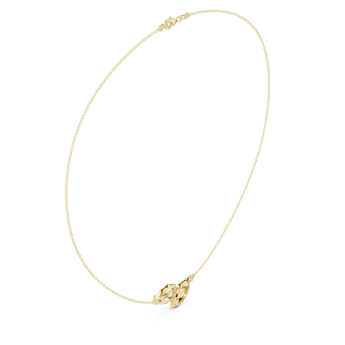 Double Pear Toi-et-Moi Diamond Necklace